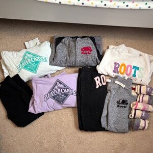 Roots 5T Sweaters, Pants and Socks Bundle